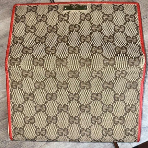 GUCCI Guccisima Long Wallet GG Canvas & Red Leather BOX INCLUDED - Picture 8 of 10